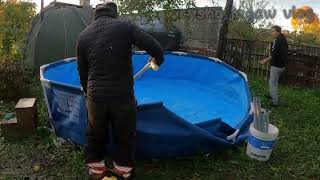 #Cleaning time#Portable swimming pool.....
