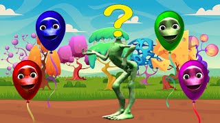dame tu cosita - wrong heads top superheroes - puzzle - green alien - alien dance - yeşil uzaylı