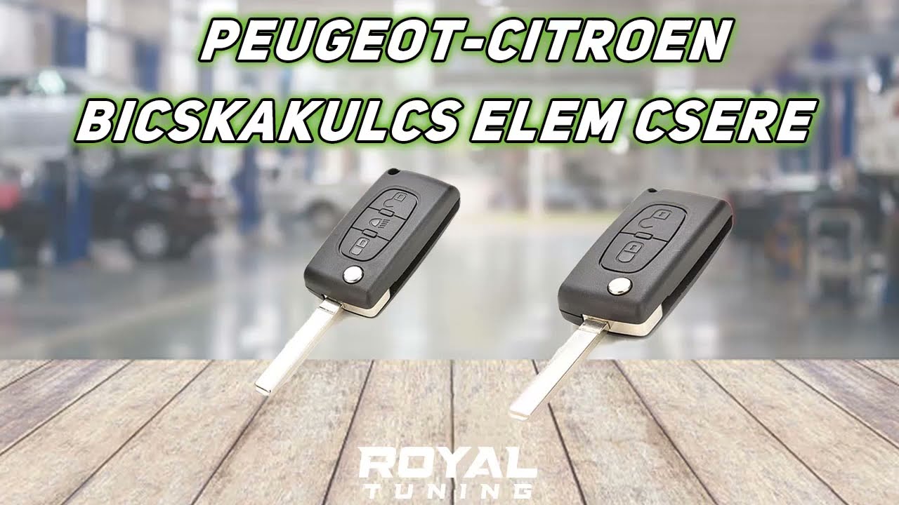 Peugeot Citroen kulcs elem csere házilag (elemtartó nélküli kivitel) -  YouTube