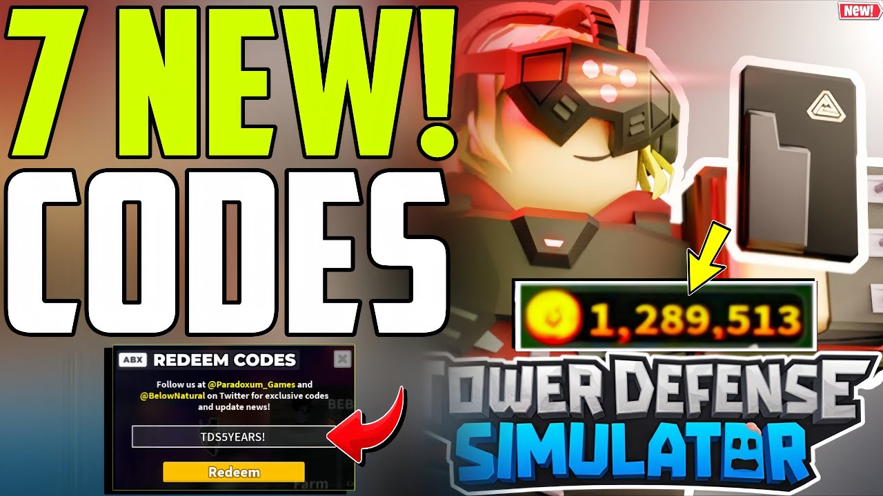 ⚠️NEW! CODES⚠️TOWER DEFENSE SIMULATOR ROBLOX CODES 2025 TDS CODES - YouTube