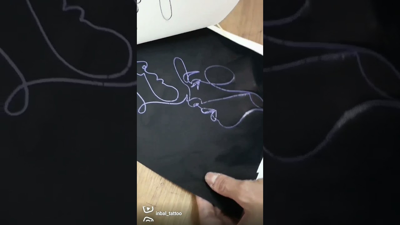 TATTOO PROCESS - one line tattoo