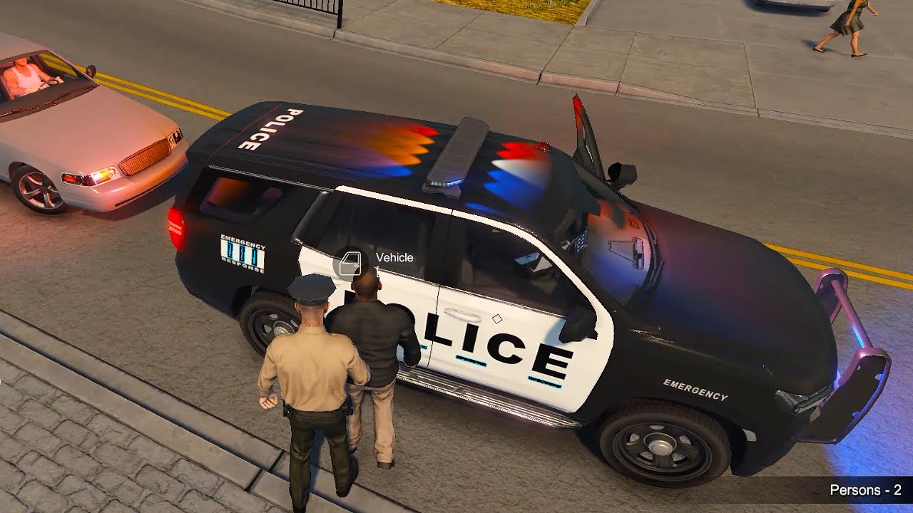 Flashing Lights Gameplay. Realistic police simulator. Open world driving.