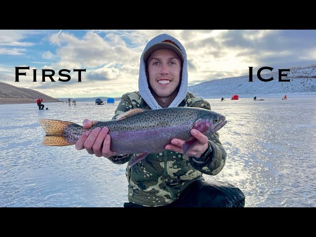 Ice Fishing for Fat Yellow Perch at Rockport Reservoir