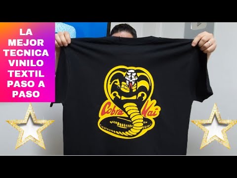 🔴VINILO TEXTIL LA TÉCNICA PARA REMERAS DE ALGODON "VINILO A 3 COLORES PASO PASO" - YouTube