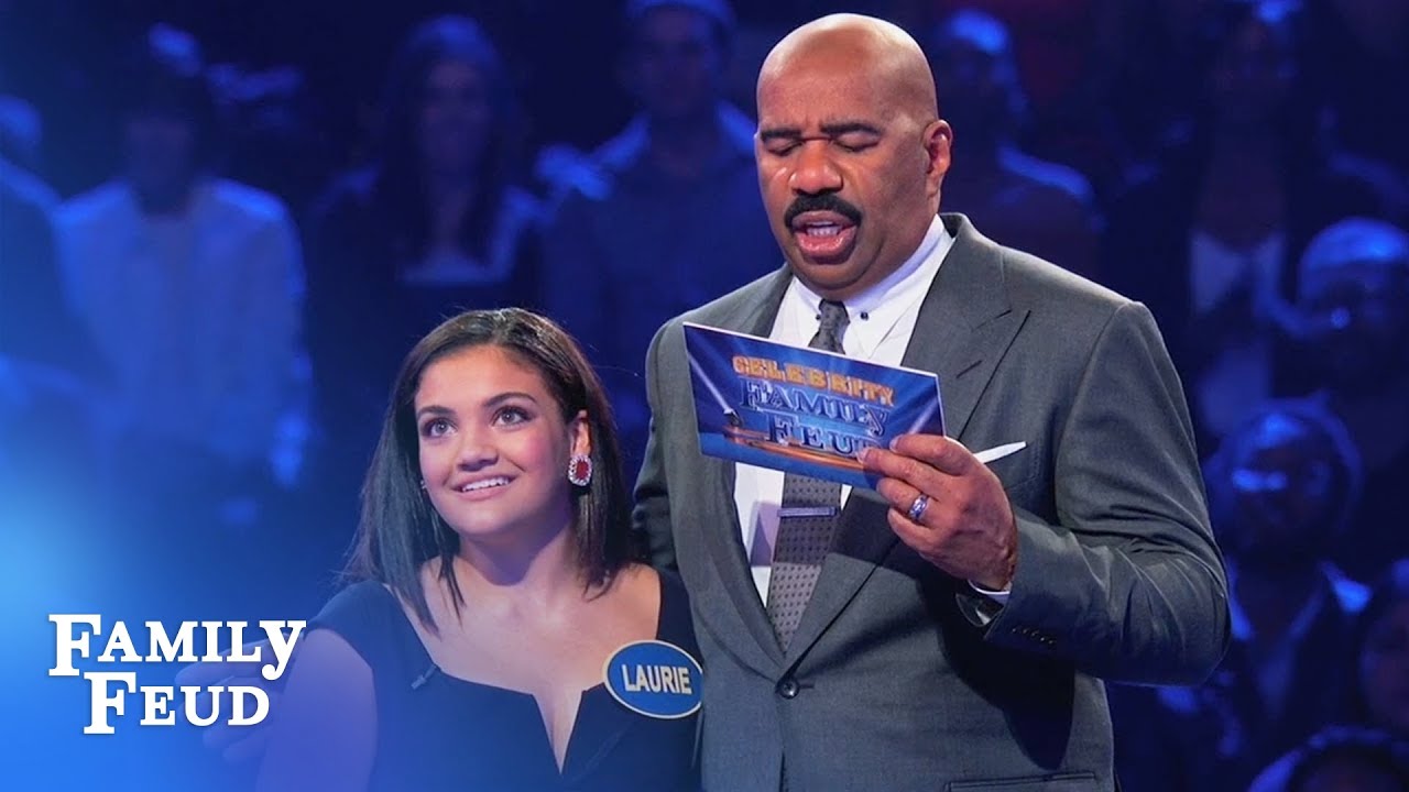 Laurie & Marcus Hernandez go for GOLD! | Celebrity Family Feud
