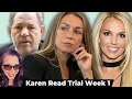 Karen read trial week 1 britney spears settles conservatorship battle harvey weinstein retrial