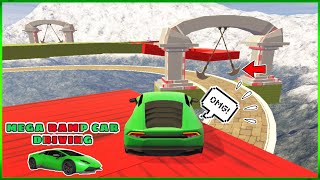 Chơi Đua Xe Ô Tô Trên Bầu Trời #3 | Lái Lamborghini Huracan LP610-4 | Game Mega Ramp Car Driving screenshot 2