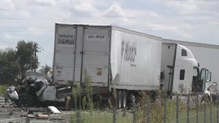 Highway 99 closed near Galt officers investigate fatal big rig crash