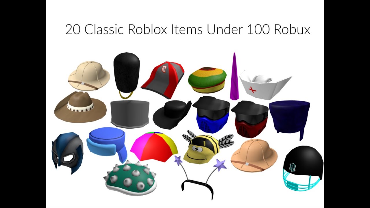 20 Classic Roblox Items Under 100 Robux Youtube - cool cheap roblox items