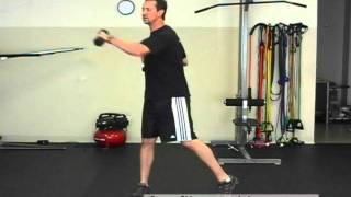 FreeFitnessVideos.com:  Dumbbell Cross Over Punch