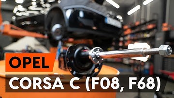 Hoe een veerpoot vooraan vervangen op een OPEL CORSA C (F08, F68) [AUTODOC-TUTORIAL]