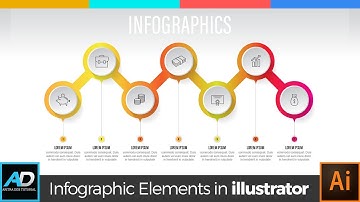 Infographic Elements Design template 012 | Adobe Illustrator 2021 Tutorial