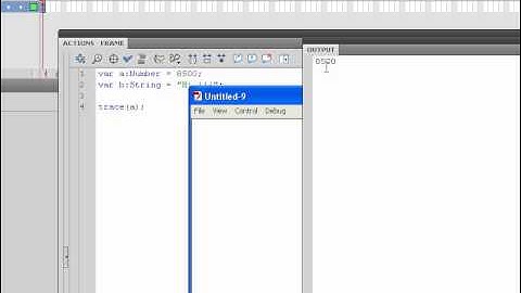 Flash AS3 Tutorial 1 :: การประกาศตัวแปร