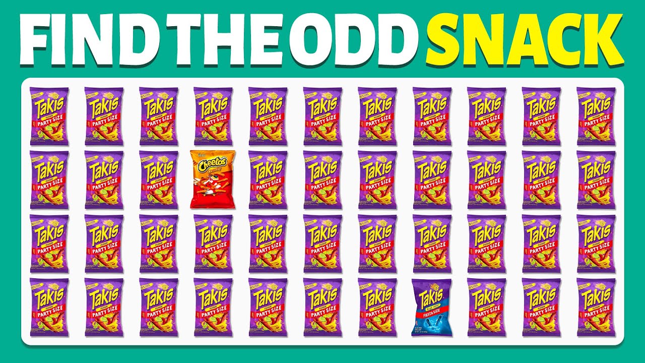 Find the ODD One Out - Snack Edition 🧀🍤🍟| 40 Levels | Easy, Medium, Hard | Cow Quiz