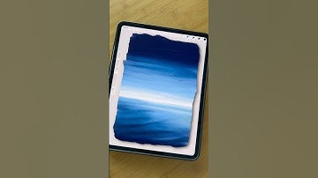 Procreate Ocean Tutorial #procreatetutorials #procreate #beginnerarttips