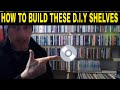 How to build cheap D.I.Y Physical Media shelving for CD's, Blu rays, 4Ks, and Vinyl & Unboxing!!!