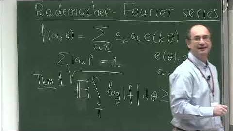 Dr. Alexander Sodin | New results on Rademacher Fourier and Taylor series