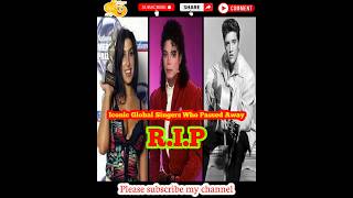 Top 10 most iconic Hollywood, rock, and pop singers who passed away #shorts #singer #top10