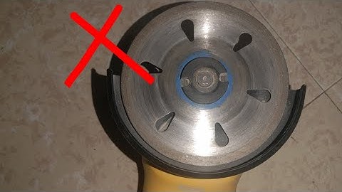 watch out ! using a angle grinder |how to mount a cutting disc onto an angle grinder correctly (ETI)