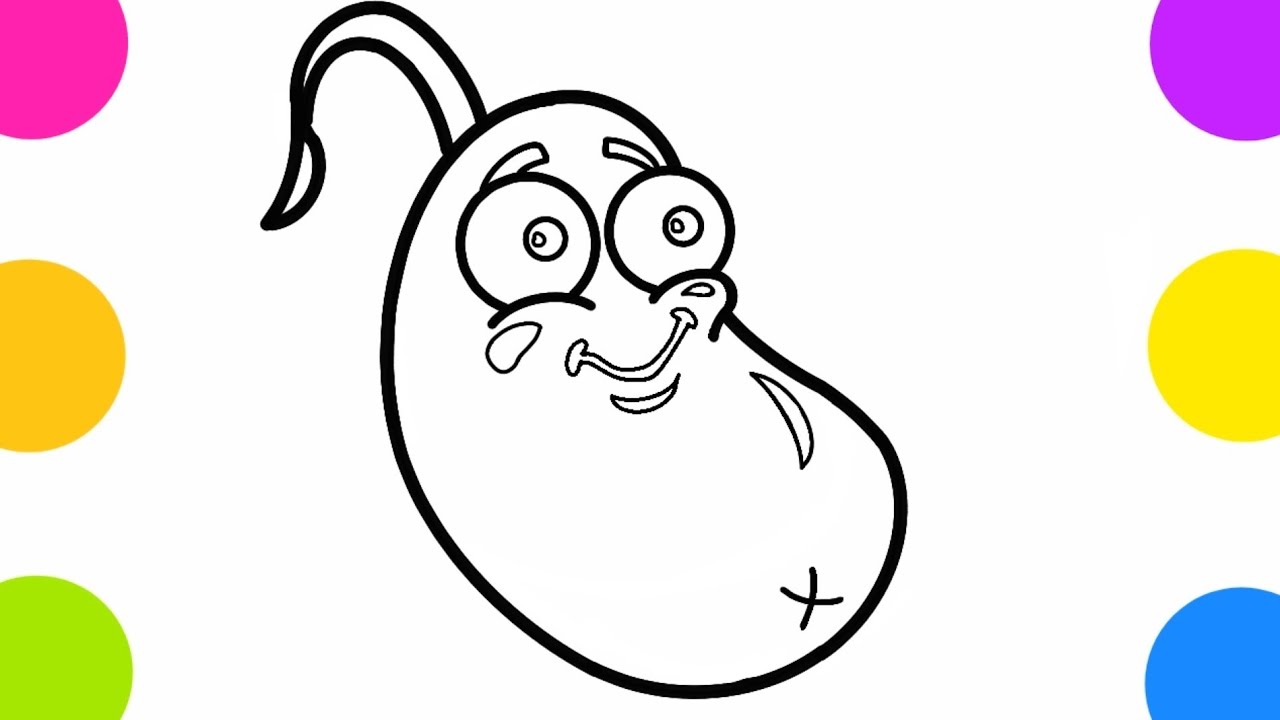 Como dibujar a Frijol de Plants vs Zombies 2 | Dibujos para Dibujar