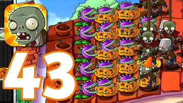 Plants vs. Zombies - Gameplay Walkthrough Part 43 - Adventure 2; Roof: Level 5-6 (iOS, Android)