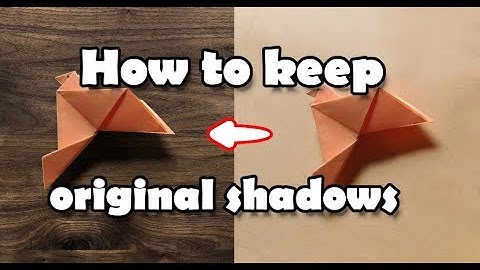 Keep The Original Shadows | GIMP 2.10 |