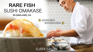 17 Course Unique Rare Fish Sushi Omakase You've Never Seen Before! ─  Sushi Salon | 4K Dining POV