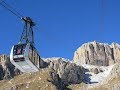 Salita in funivia sul Sass Pordoi (2950 m) con panorama mozzafiato - Ascent by cableway