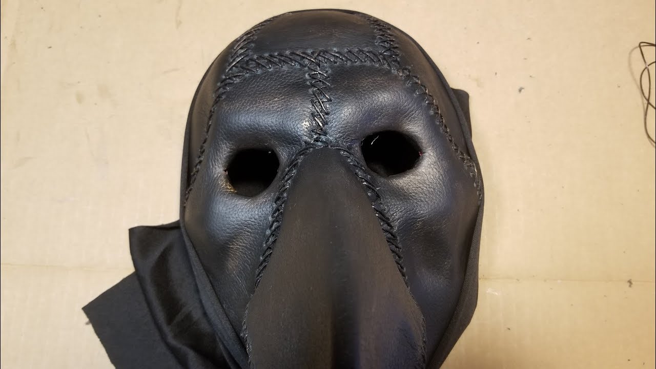 how-to-make-a-plague-doctor-mask-diy-youtube