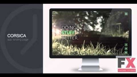 Preview corsica responsive app landing page TForest