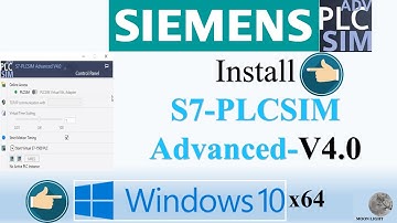 How to install SIEMENS PLCSIM Advanced V4.0 in Windows10x64bit