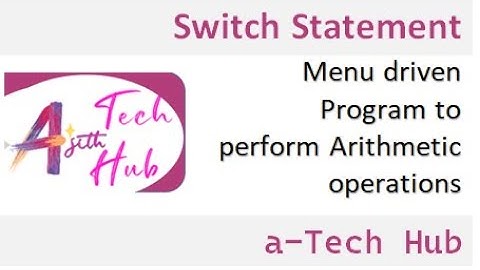 Creating a Menu-Driven Program Using Switch in C Programming| Malayalam