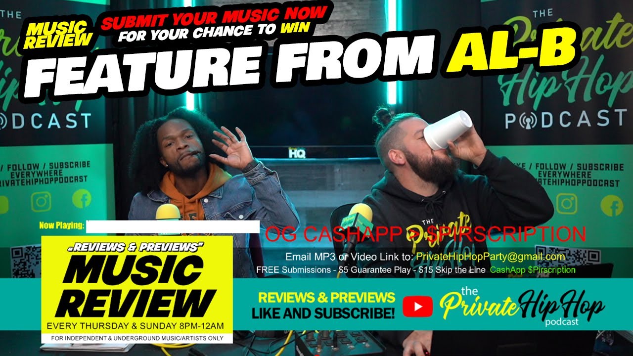“Reviews & Previews” #167 - PrivateHip-Hop Live Stream- ft Pirscription ...