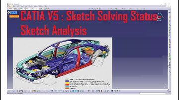 CATIA V5 Tutorial In Hindi I Sketch Solving Status- Sketch Analysis I Catia Class I  Tutorials -11