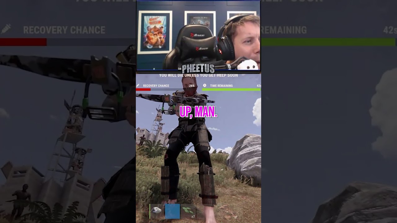 The good, the grubby and the craziest air drop! #rust #shorts #funny