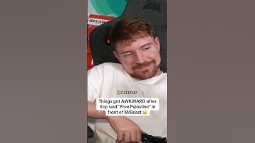 Things got AWKWARD after Xqc said “Free Palestine” in front of MrBeast 😯 #mrbeast #freepalestine