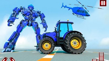 Tractor Robot Transform Car War Moto Robot Android Gameplay