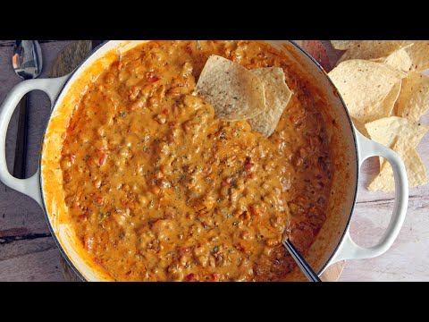 Chorizo queso dip, from the video