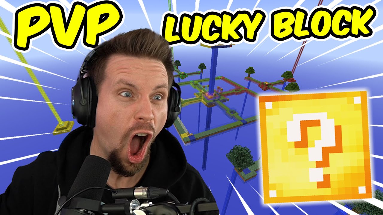 MINECRAFT LUCKY BLOCK med JNX & SoftisFFS | PVP Island - YouTube