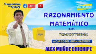 🔴Clases EN VIVO🔴 RAZONAMIENTO MATEMÁTICO Tema: Balanzas y pesas.📚