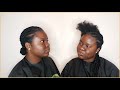 WATCH ME DO A FLAT TWISTED PROTECTIVE STYLE | 4B/C NATURAL HAIR | HAIR GROWTH &amp; LENGTH RETENTION