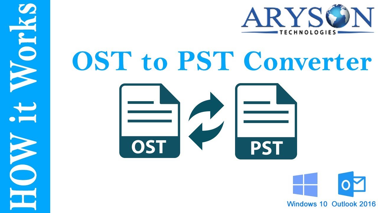 Программа ост. Aryson OST to PST Converter. Конвертировать OST В PST из Outlook 2016. PST.