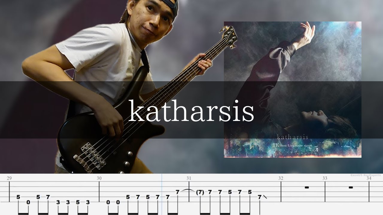TK from 凛として時雨 - katharsis Bass Cover 弾いてみた TAB - YouTube