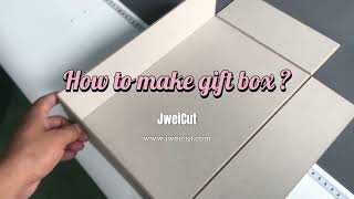 How to make gift box by JWEI's Carton board die cutter machine at shortest time