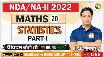 Bhisma Batch NDA-II Maths-20 // Statistics - 01 //NDA batch course //Best Youtube Channel for NDA
