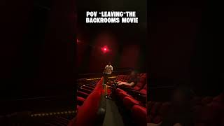 POV “Leaving” The Backrooms Movie. Thank you for completing the tutorial #thebackrooms #backrooms