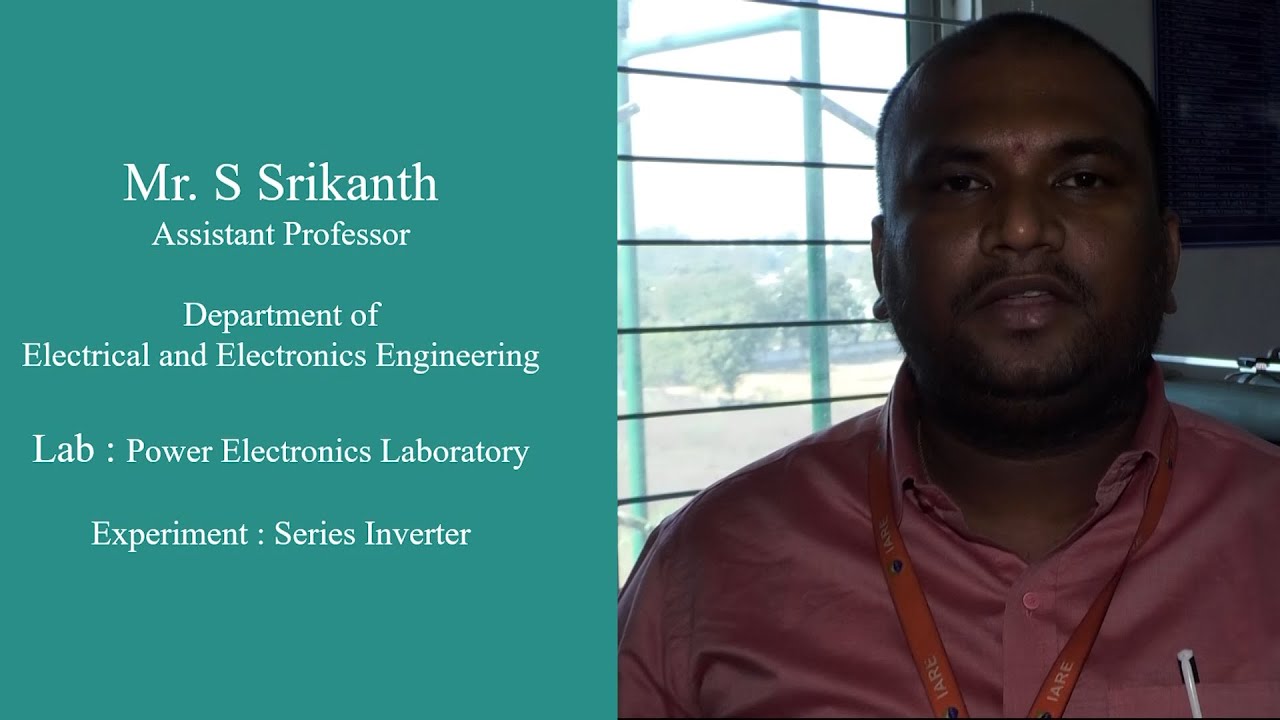 Series Inverter by Mr S Srikanth - YouTube
