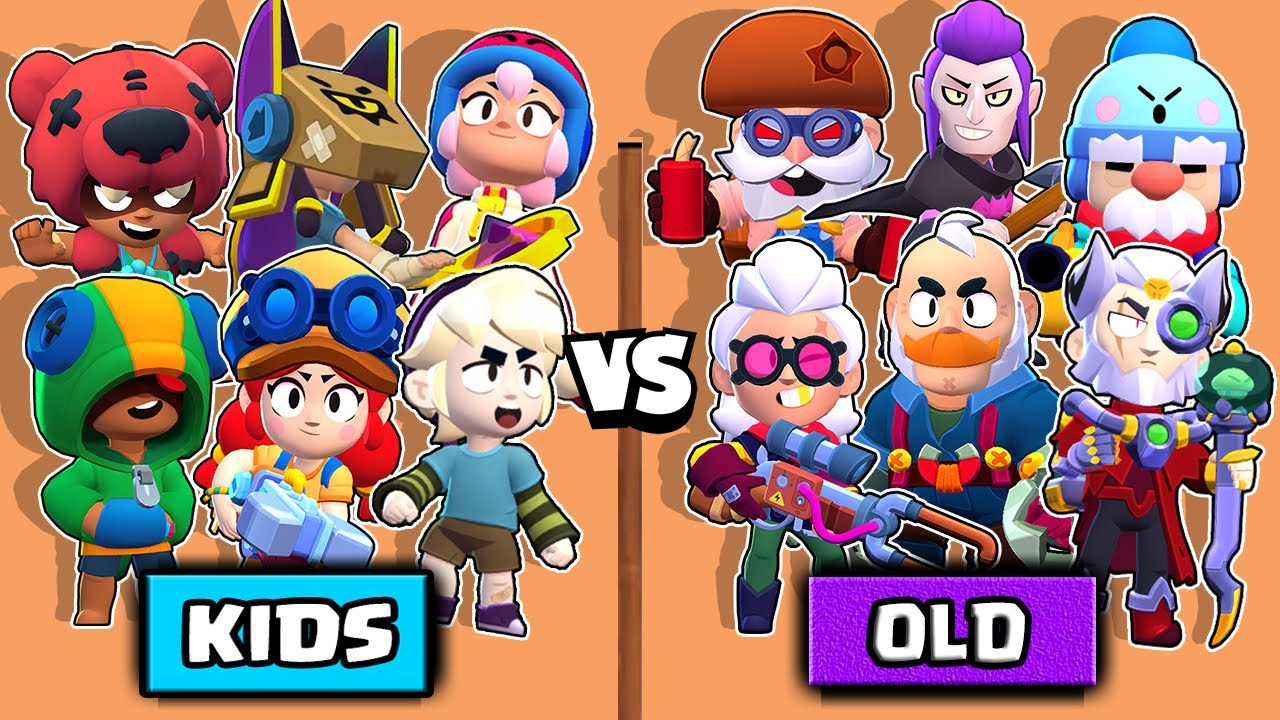 OLD BRAWLERS vs KIDS | WHICH IS MORE STRONG? | BRAWL STARS