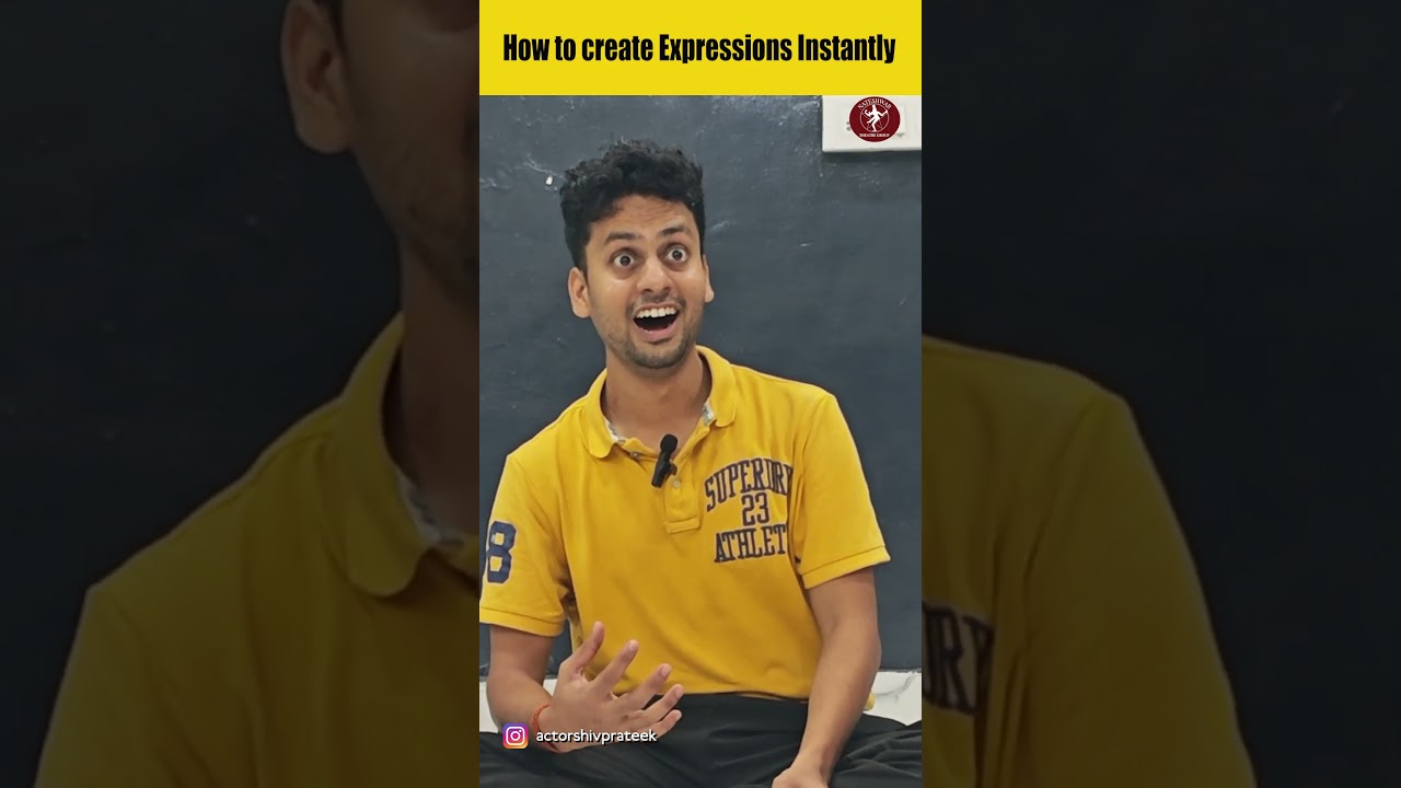How To Bring Emotions In Few Seconds| | Acting Tips | Acting Exercises | NSD | Shiv Prateek 