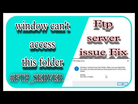 FTP Server error | Windows Cannot Access This Folder | How to Fix Windows Cannot Access This Folder